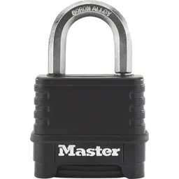 Masterlock Excell Combination Padlock - 50mm, Black, Standard
