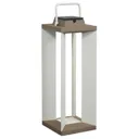 Teckalu solar lantern, Duratek/white, 36.5 cm