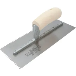 Marshalltown Notched Serrated Plasterers Trowel - 3/16"