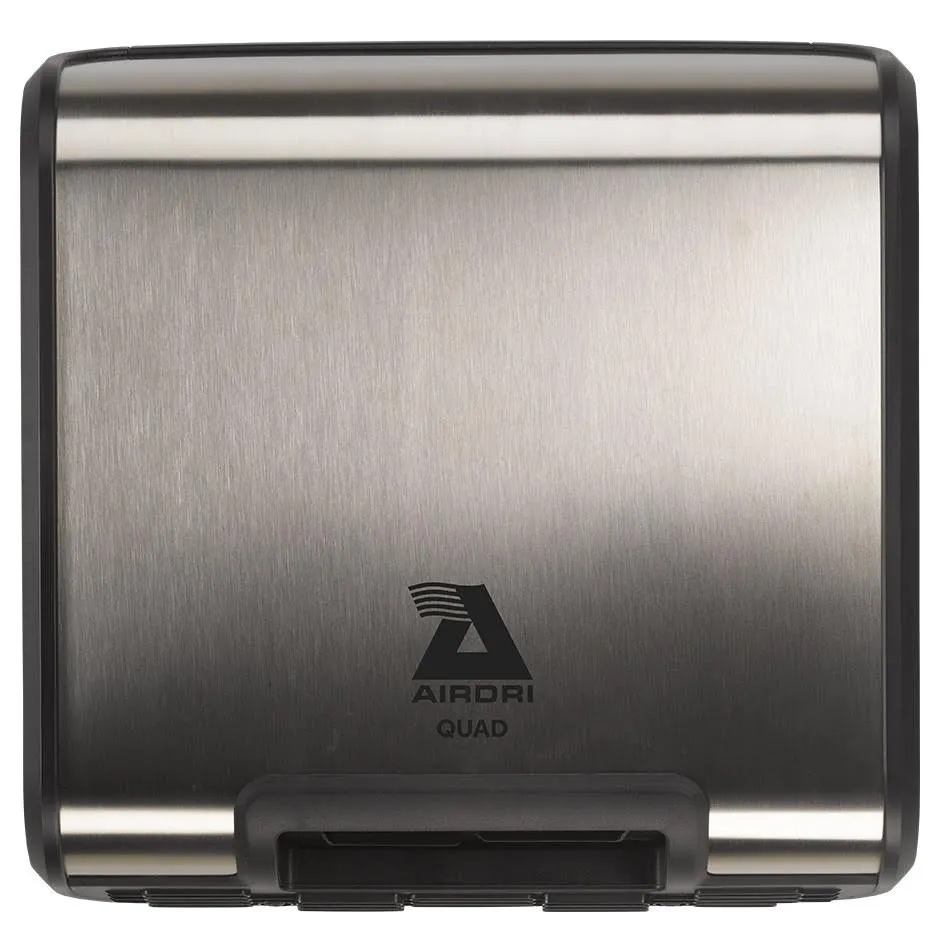 AirDri Quad Brushed Steel Hand Dryer - HDH0308C0SSB