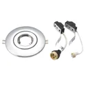Diall IP20 Polished Chrome effect Halogen Non-adjustable Downlight conversion kit