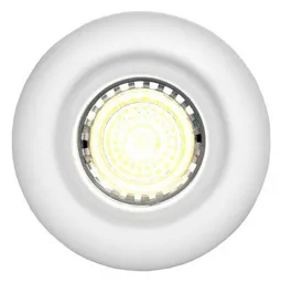 Diall Gloss White Non-adjustable LED Fire-rated Warm white Downlight 5W IP65