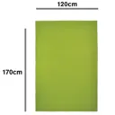 Colours Madisen Plain Green Rug (L)1.7m (W)1.2m