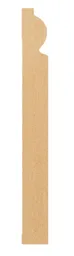 MDF Oak veneer Torus Skirting board (L)2.4m (W)119mm (T)18mm