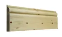 Planed Natural Pine Torus Skirting board (L)2.4m (W)144mm (T)19.5mm
