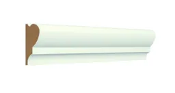 GoodHome Primed White MDF Torus Picture rail (L)2.4m (W)44mm (T)18mm