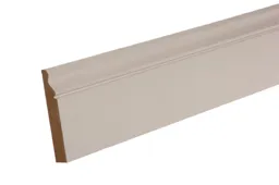 GoodHome Primed White MDF Ogee Softwood Architrave (L)2.1m (W)69mm (T)18mm 10.63kg, Pack of 5