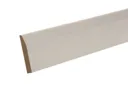 Primed White MDF Chamfered Softwood Skirting board (L)2.4m (W)94mm (T)14.5mm, Pack of 4