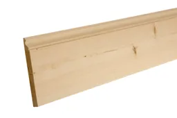 Planed Natural Pine Ogee Skirting board (L)2.4m (W)144mm (T)19.5mm, Pack of 2