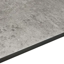 12.5mm Exilis Woodstone Grey Square edge Laminate Worktop (L)2.4m (D)425mm