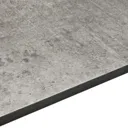 12.5mm Exilis Woodstone Grey Square edge Laminate Worktop (L)1.5m (D)425mm