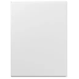Cooke & Lewis Gloss White Straight Front Bath panel (W)800mm
