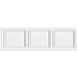Cooke & Lewis Pienza Deco Gloss White Straight Front Bath panel (W)1700mm
