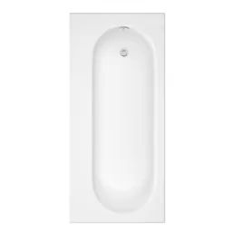 Cooke & Lewis Verso Acrylic Right-handed Straight Bath (L)1675mm (W)765mm