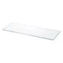 GoodHome Imandra Clear Glass Shelf, (L)358mm