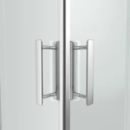 GoodHome Beloya Square Clear Shower Shower enclosure with Corner entry double sliding door (W)900mm (D)900mm
