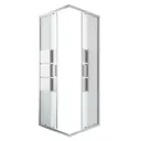 GoodHome Beloya Square Mirror Shower Shower enclosure with Corner entry double sliding door (W)800mm (D)800mm