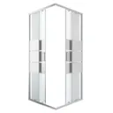GoodHome Beloya Square Mirror Shower Shower enclosure with Corner entry double sliding door (W)900mm (D)900mm