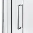 Cooke & Lewis Zilia Square Clear Shower Shower enclosure with Corner entry double sliding door (W)760mm