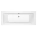 Cooke & Lewis Arezzo Reversible Acrylic Straight Bath & wellness system set, (L)1700mm (W)750mm