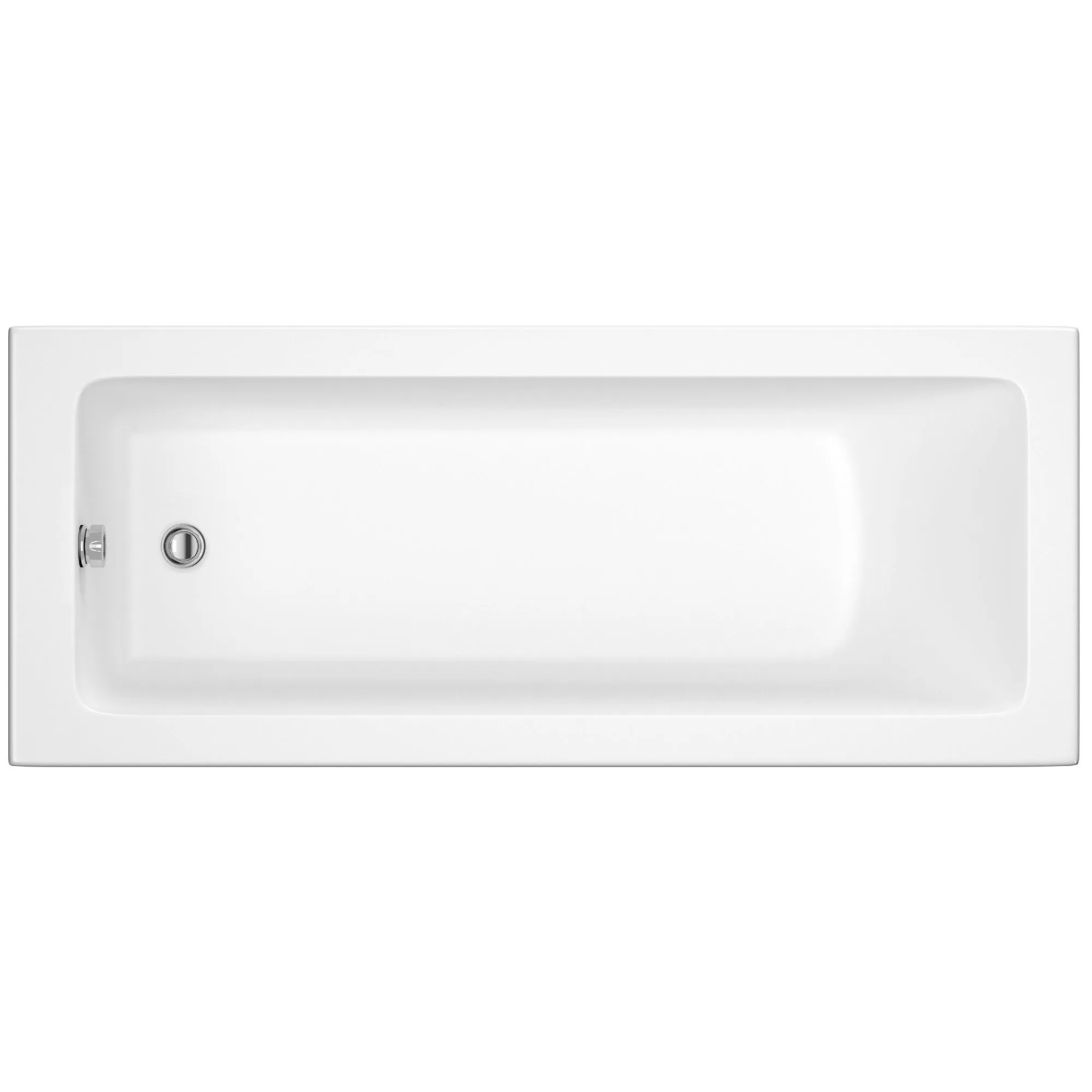 Cooke & Lewis Arezzo Acrylic Rectangular Straight Bath (L)1600mm (W)700mm