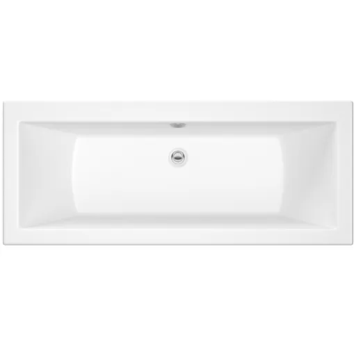 Cooke & Lewis Arezzo Supercast acrylic Rectangular Straight Bath (L)1700mm (W)750mm