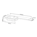 Cooke & Lewis Ardesio Matt Indigo & White Freestanding Vanity unit & basin set (H)820mm