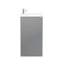 GoodHome Imandra Gloss Grey & white Freestanding Vanity unit & basin set (H)790mm