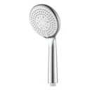 GoodHome Cavally 3-spray pattern White Chrome effect Shower head