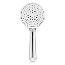 GoodHome Cavally 3-spray pattern White Chrome effect Shower head