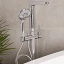 GoodHome Cavally Chrome effect Freestanding Bath Shower mixer Tap
