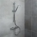 GoodHome Cavally 3-spray pattern Wall-mounted Thermostatic Shower