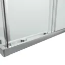 GoodHome Beloya Square Clear Shower Enclosure & tray with Corner entry double sliding door (W)760mm (D)760mm