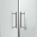 GoodHome Beloya Square Clear Shower Enclosure & tray with Corner entry double sliding door (W)900mm (D)900mm