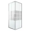 GoodHome Beloya Square Mirror Shower Enclosure & tray with Corner entry double sliding door (W)900mm (D)900mm