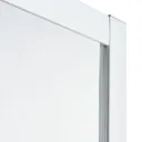 GoodHome Onega White Square Frosted effect Shower Enclosure & tray with Corner entry double sliding door (W)800mm (D)800mm