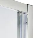 GoodHome Onega Quadrant Clear Shower Enclosure & tray with Corner entry double sliding door (W)900mm (D)900mm