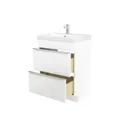 GoodHome Imandra White Freestanding Vanity unit & basin set (W)604mm