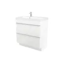 GoodHome Imandra White Freestanding Vanity unit & basin set (W)804mm