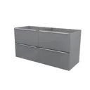 GoodHome Imandra Grey Wall-mounted Vanity unit & basin set (W)1204mm