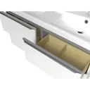 GoodHome Imandra White Wall-mounted Vanity unit & basin set (W)1204mm