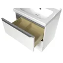 GoodHome Imandra White Wall-mounted Vanity unit & basin set (W)604mm