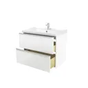 GoodHome Imandra White Wall-mounted Vanity unit & basin set (W)804mm