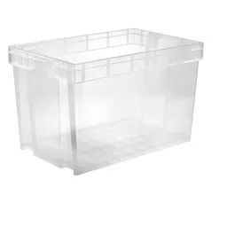 Form Xago Heavy duty Clear 94L Plastic Stackable Nestable Storage box