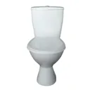 Plumbsure Bodmin White Open back close-coupled Toilet & full pedestal basin