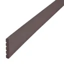 GoodHome Neva Hollow Composite Finishing profile Chocolate (L)2200mm, Pack of 2