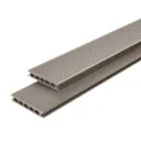 GoodHome Neva Taupe Composite Deck board (L)2.2m (W)145mm (T)21mm, Pack of 6