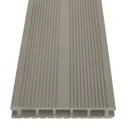 GoodHome Neva Taupe Composite Deck board (L)2.2m (W)145mm (T)21mm, Pack of 6