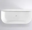 Cooke & Lewis Acrylic Left or right-handed Curved Freestanding Bath (L)1700mm (W)800mm