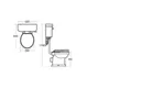 Ideal Standard Waverley Low Level Traditional High-low Boxed rim Toilet & cistern with Standard close seat